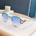 Gilt Serpent Cat-Eye Sunglasses