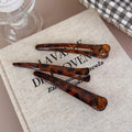 3pcs Leopard Ecaille Barrettes