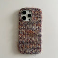 Winter Fluff Patterned Furry iPhone Case