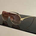 Monoblock Pilot Sunglasses