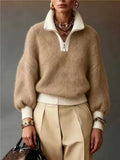 Cloud Knit Half-Zip Sweater