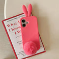 Bunny Plush Hairball Phone Case