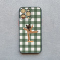 Celadon Studio Gingham Animal iPhone Case