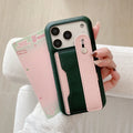 Leather Wrist Strap Card Holder iPhone Case
