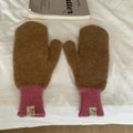 Frost Plush Knit Mittens