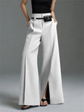 Lourve Wide Leg Split Trouser
