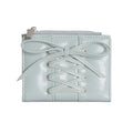Bow Lace-Up Mini Wallet