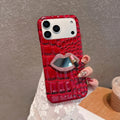 Ador Studio Diamond Lip Croc Phone Case