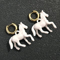 Trotting Charm Mini Horse Earrings