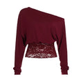 Off-Duty Lace Panel Top