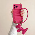 Puffer Dog Lanyard Phone Case