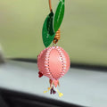 Grenat Leather Pomegranate Charm