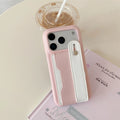 Leather Wrist Strap Card Holder iPhone Case