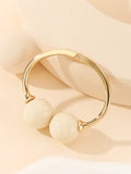Orbis Dual Sphere Open Bangle
