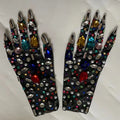 Celestia Embellished Mesh Gloves