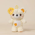 Button Bear Plush Keychain
