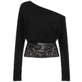 Off-Duty Lace Panel Top
