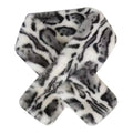 Plush Leopard Faux Fur Neck Scarf