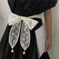 Pearl Parlour Pearl-Drop Lace Waist Sash