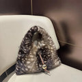 Fawn Muse Tote  Plush Winter Fur Bag