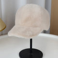 Fluffy Faux-Fur Baseball Hat