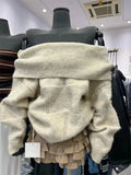 Folded Off-Shoulder Sweater