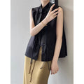 Lanting Hall Silk‑Jacquard Mandarin Vest