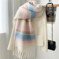 La Montine Striped Angora Scarf