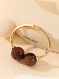 Orbis Dual Sphere Open Bangle