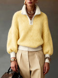Cloud Knit Half-Zip Sweater