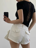 Aster Rue Corset Back Tee