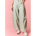 Polka Barrel Denim Pants