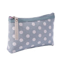 Polka Dot Canvas Makeup Bag