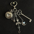 Argent Relic Heart Watch Locket Keychain