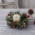 Festive Pine Candle Rings