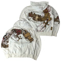 Kurohana Ryū Bloom Embroidered Zip Hoodie