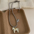 Beaufort & Bridle Colt‑Charm Bead Choker