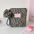 Fuzzy Leopard Pouch