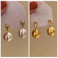 Metal Ball Drop Earrings
