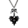 Thorn Cross Heart Necklace