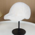 Fluffy Faux-Fur Baseball Hat