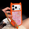 Mint Cat-Ear Lanyard Case