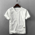 Thomas Hawthorne Cotton-Linen Blend Tee