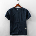 Thomas Hawthorne Cotton-Linen Blend Tee