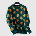 Maple Leaf Knit Pullover Sweater