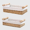 Willow Rustic Rope Storage Baskets, Set of 2