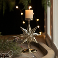 Golden Glow Candle Holder