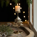Golden Glow Candle Holder