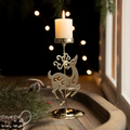 Golden Glow Candle Holder
