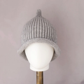 Point-Top Ribbed Winter Hatead Cap